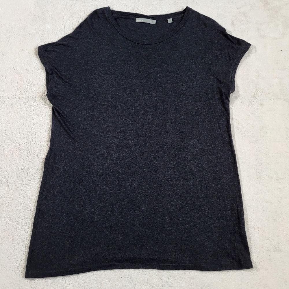 Vince Short Sleeve Tee in Charcoal